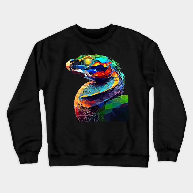 Snake portrait Crewneck Sweatshirt by Jackson Lester